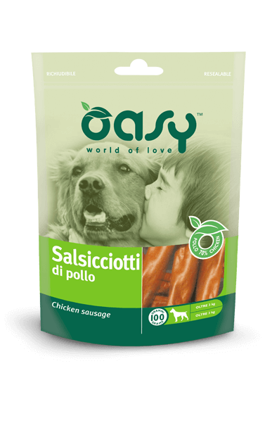 Salsicciotti di Pollo  Oasy - Snack per cani